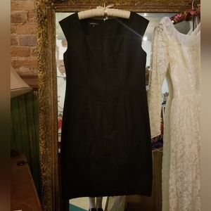 Black Square Neck Lafayette 148 New York Dress